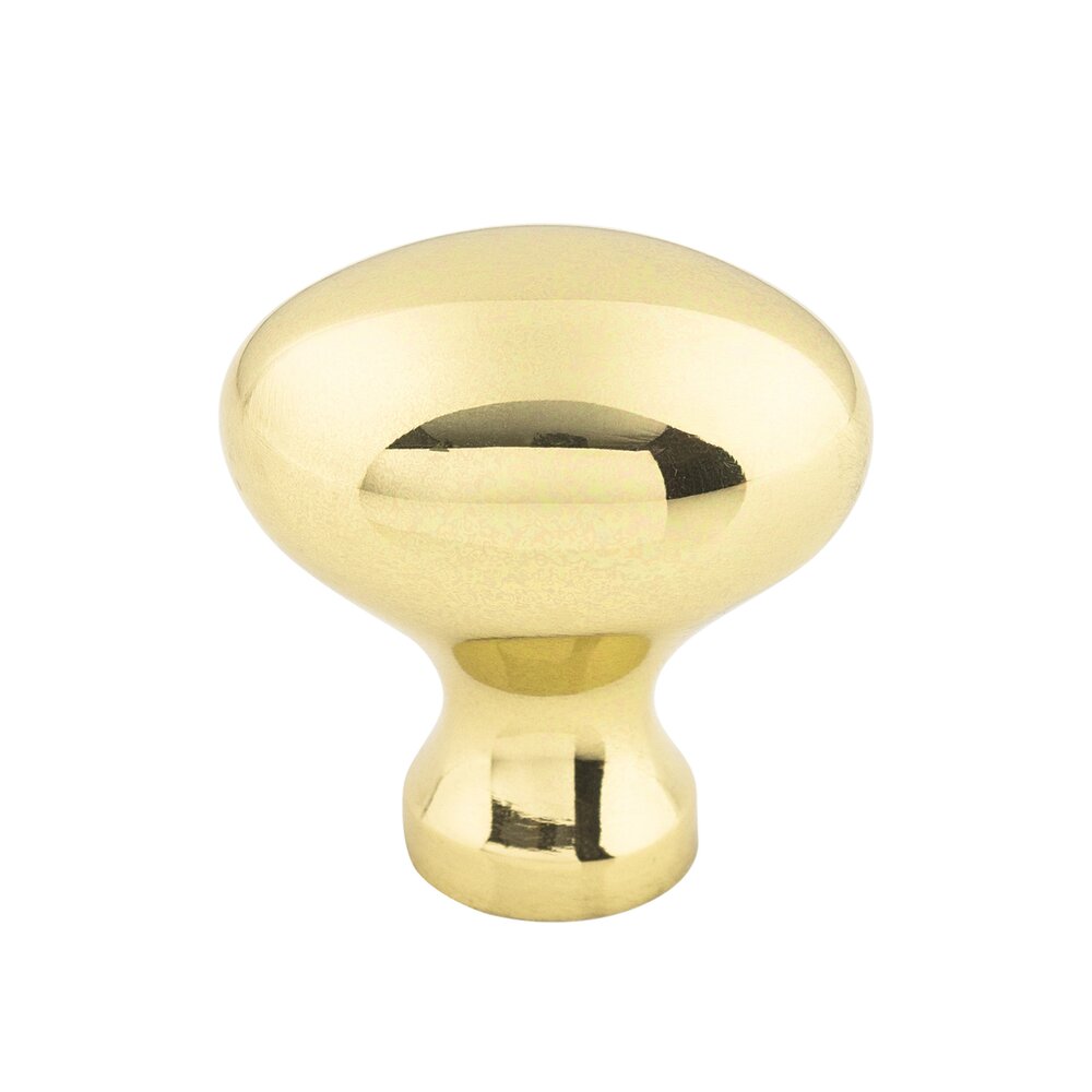 Top Knobs Egg 1 1/4" Long Oval Knob in Polished Brass