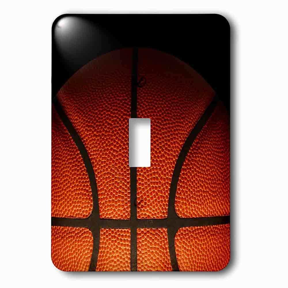 Jazzy Wallplates Single Toggle Wallplate With Cool Basketball Texture In Partial Shadow