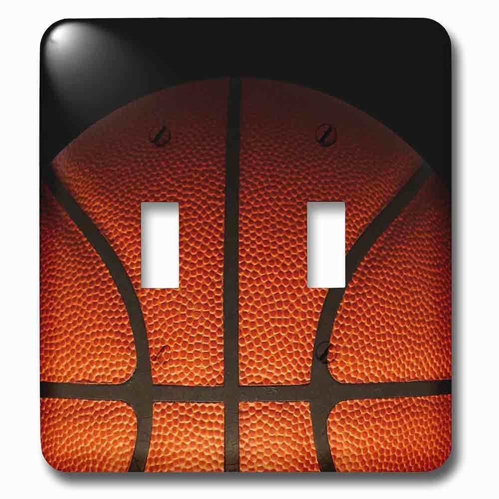 Jazzy Wallplates Double Toggle Wallplate With Cool Basketball Texture In Partial Shadow