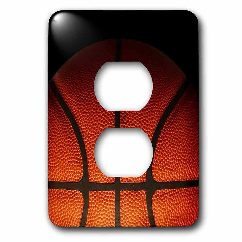Jazzy Wallplates Single Duplex Wallplate With Cool Basketball Texture In Partial Shadow