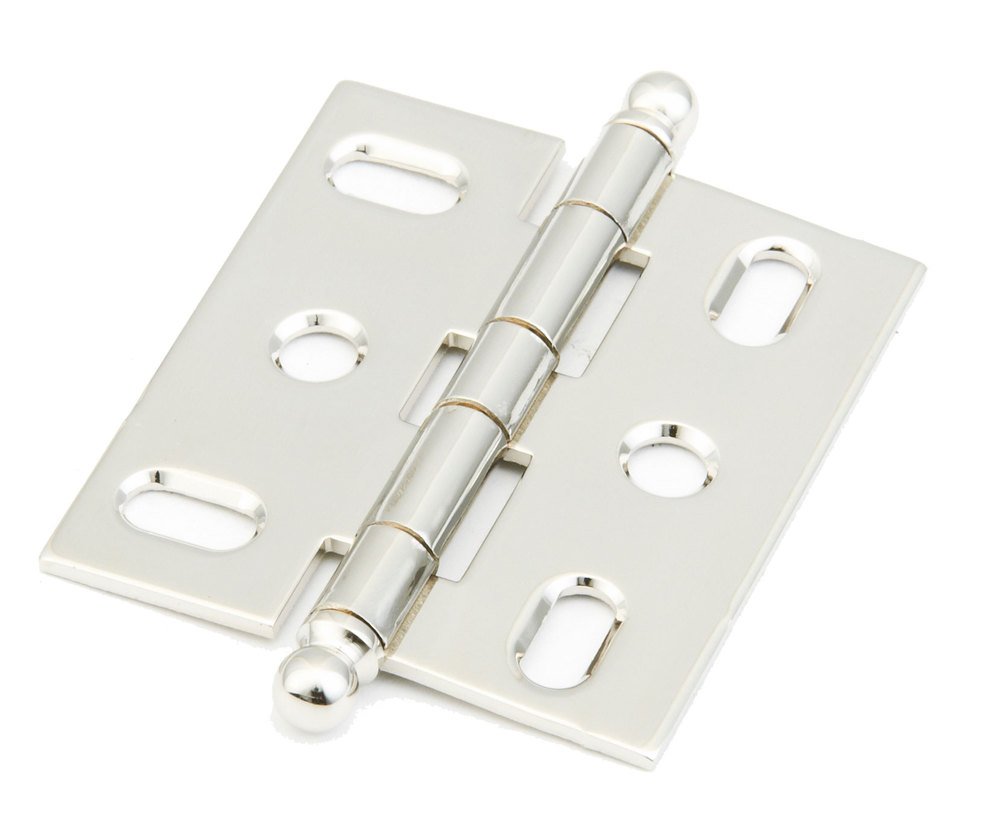 Schaub and Company Ball Tip Hinge in Polished Nickel