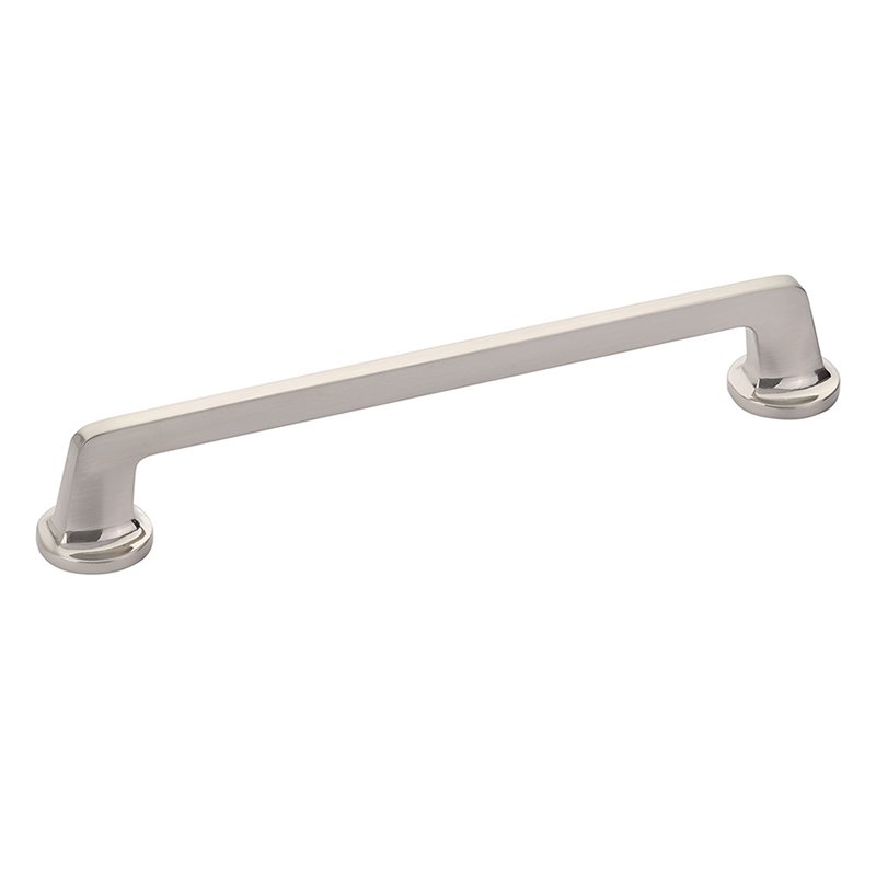 Schaub and Company 8" Centers Rounded Handle in Brushed Nickel