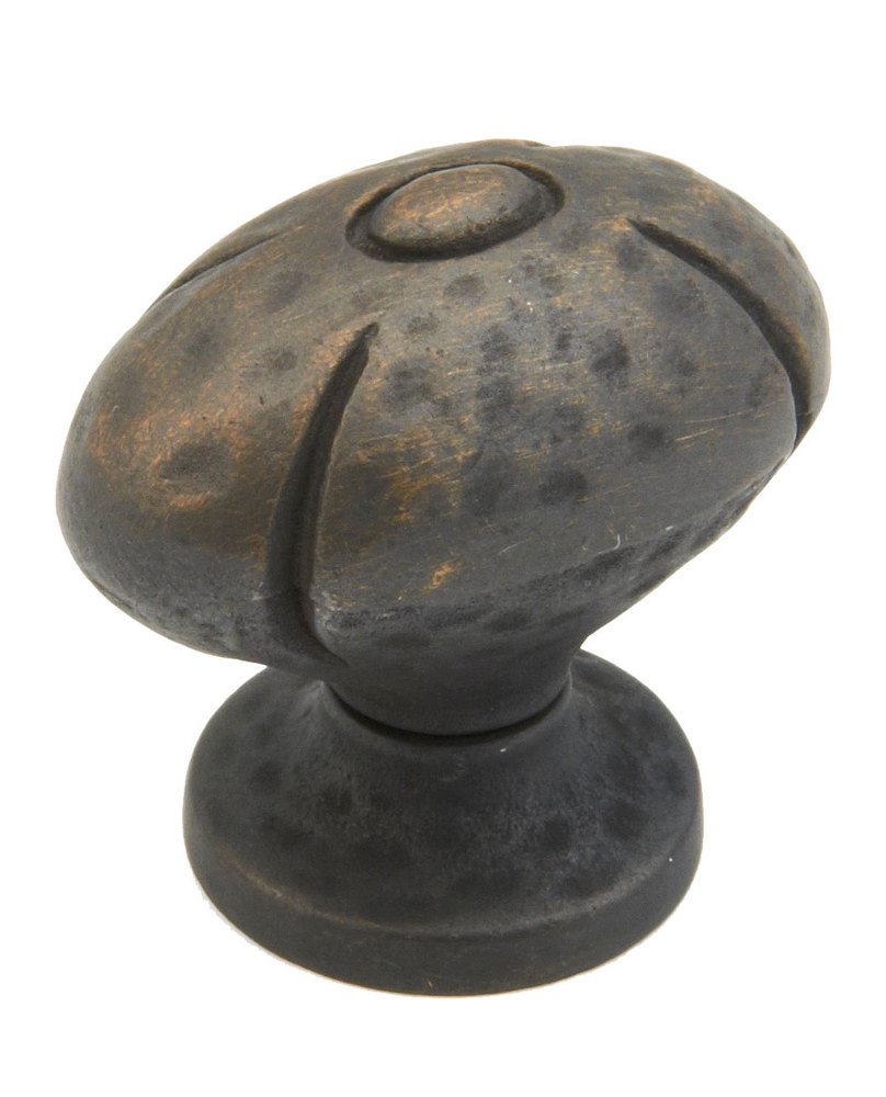 Schaub and Company 1 1/4" x 3/4" Oval Knob in Ancient Bronze
