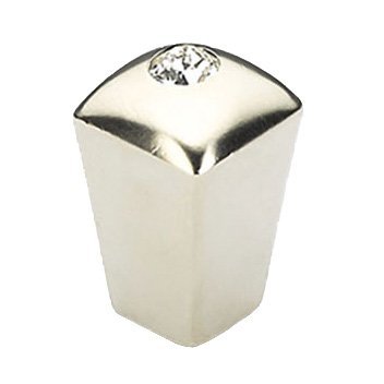 Schaub and Company 1/2" Knob in Satin Nickel with Crystal