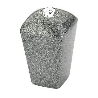 Schaub and Company 1/2" Knob in Milano Silver with Crystal