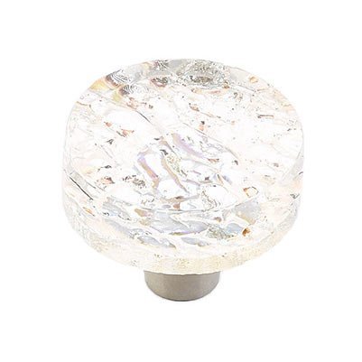 Schaub and Company 1 1/2" Diameter Round Knob in Clear Pearl
