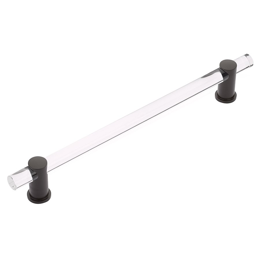 Schaub and Company 12" Centers Non-Adjustable Clear Acrylic Appliance Pull In Oil Rubbed Bronze