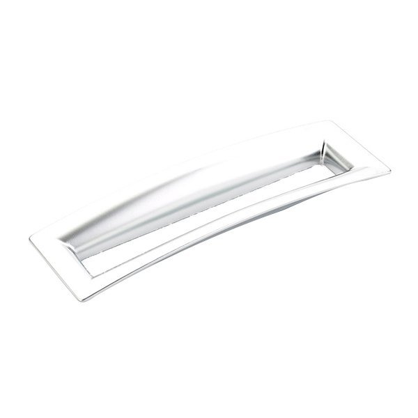 Schaub and Company 6 1/4" Centers Flared Rectangle Pull in Matte Chrome