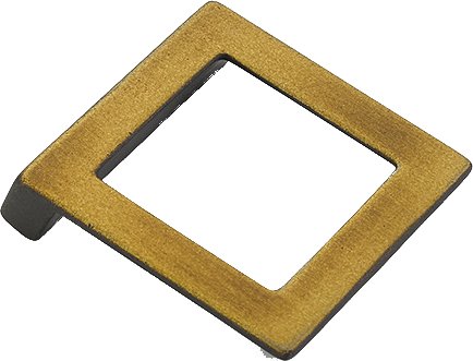 Schaub and Company 1 1/4" Centers Angled Square Pull in Burnished Bronze