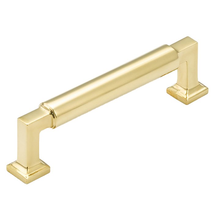 Schaub and Company 4" Centers Pull in Unlacquered Brass