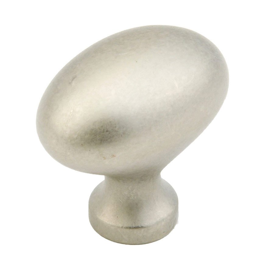 Schaub and Company 1 3/8" Oval Knob in Distressed Nickel