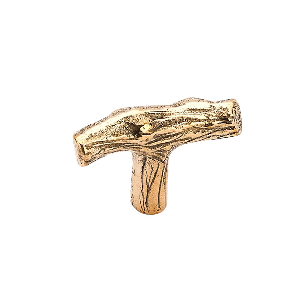 Schaub and Company 2" Long Twig Knob in Natural Bronze