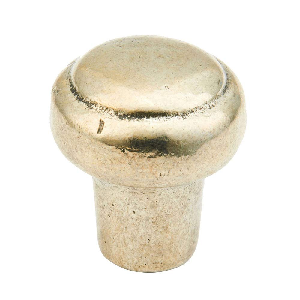 Schaub and Company Polished White Bronze Round Knob