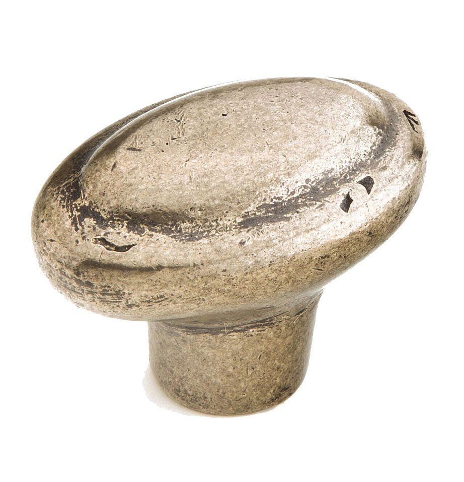 Schaub and Company Oval Knob in Italian Nickel