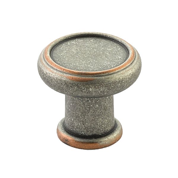 Schaub and Company 1 1/4" Diameter Knob in Distressed Pewter/Copper