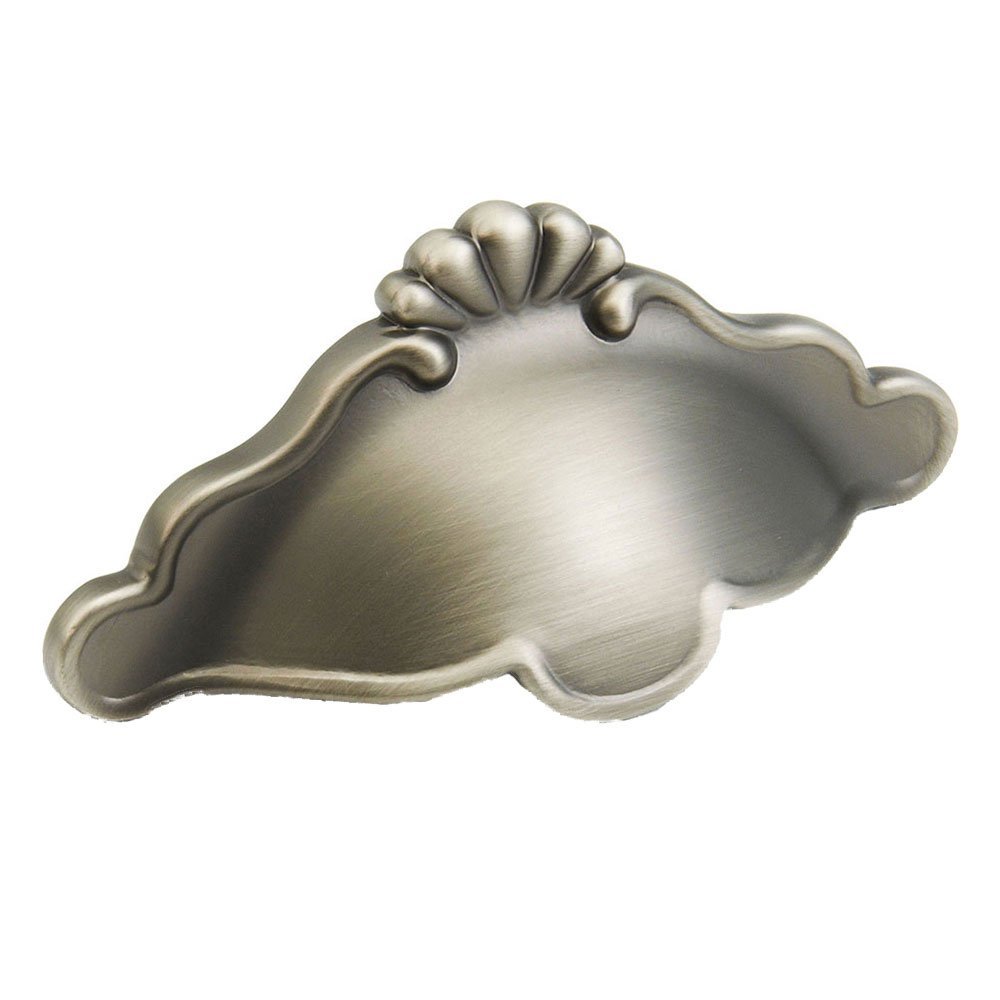 Schaub and Company 3" Center Scalloped Cup Pull in Antique Nickel