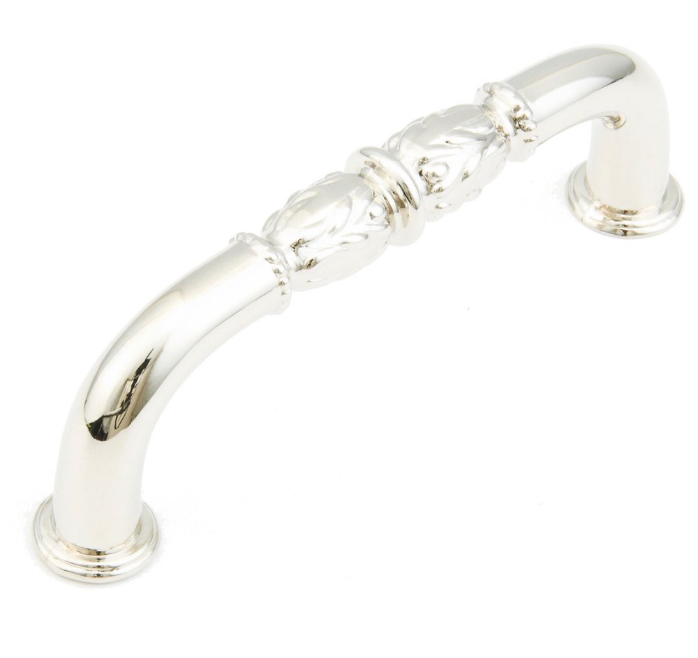 Schaub and Company 3 3/4" Flora Beaded Pull in Polished Nickel