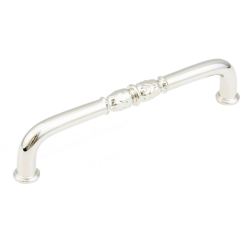 Schaub and Company 6" Flora Beaded Pull in Polished Nickel