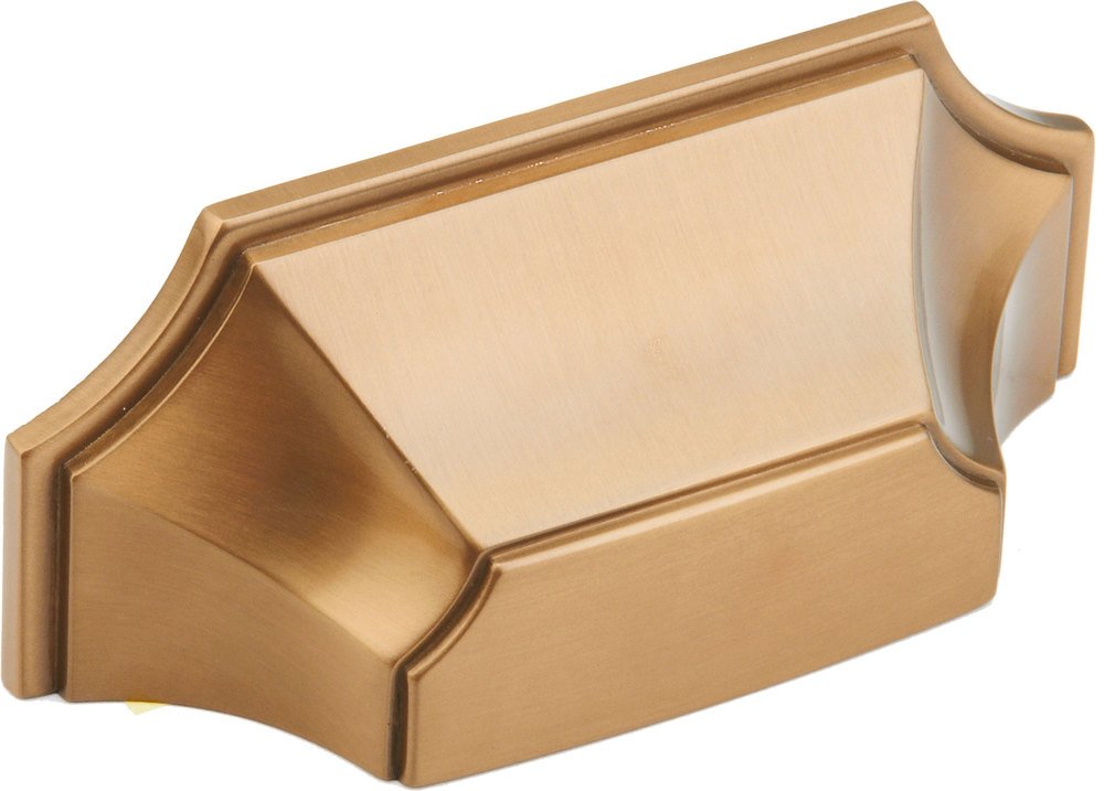 Schaub and Company 3" (76mm) Center Brushed Bronze Cup Pull