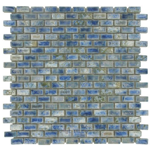 Stellar Tile 1/2" x 1" Porcelain Mosaic Tile in Neptune Blue