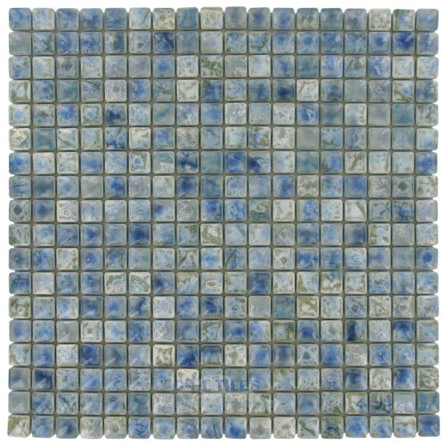 Stellar Tile 9/16" x 9/16" Porcelain Mosaic Tile in Neptune Blue