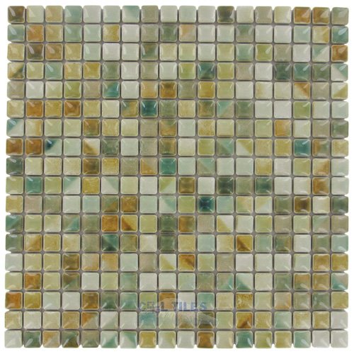 Stellar Tile 9/16" x 9/16" Porcelain Mosaic Tile in Spring Field