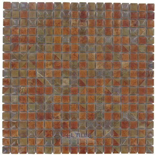 Stellar Tile 9/16" x 9/16" Porcelain Mosaic Tile in Tundra Beige