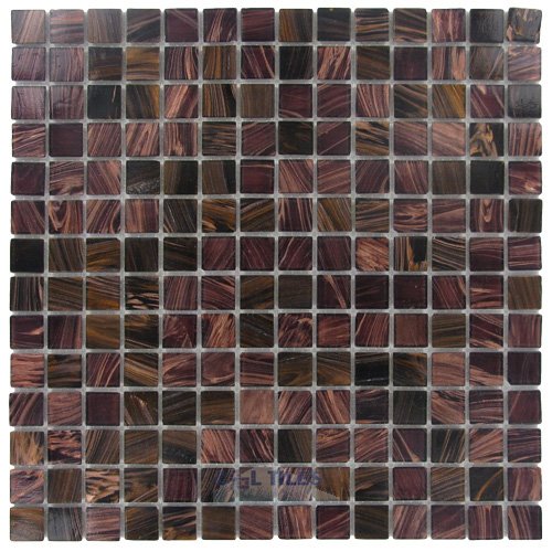 Stellar Tile 3/4" x 3/4" Glass Mosaic Tile in Brown Gold