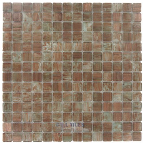 Stellar Tile 3/4" x 3/4" Glass Mosaic Tile in Tan Gold