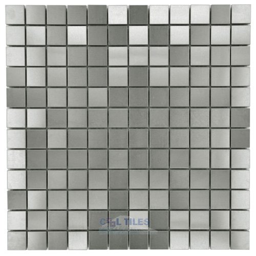 Stellar Tile 1" x 1" Mosaic Tile in Stainless Steel