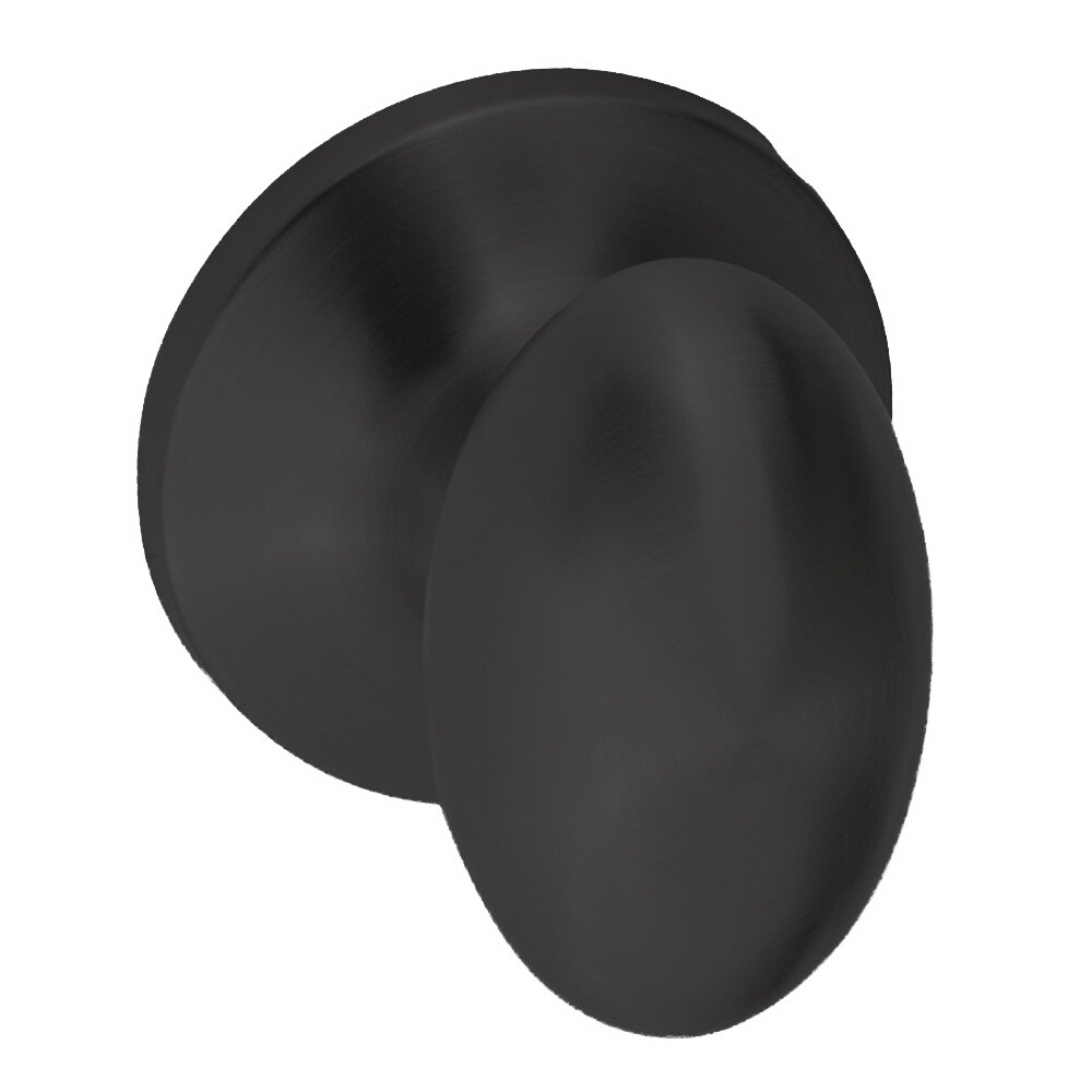 Sure-Loc Arapaho Knob Single Dummy Door Knob with Circular Rosette in Flat Black
