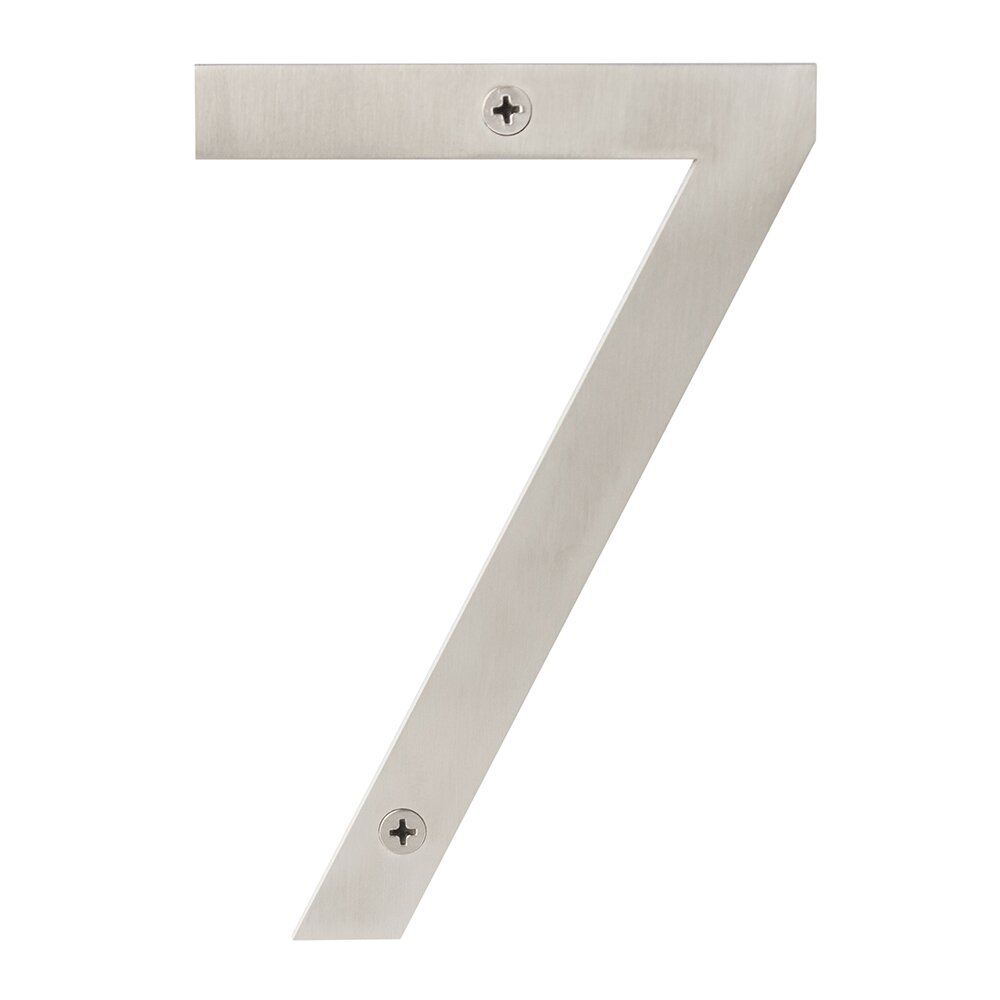 Sure-Loc #7 6" Stainless Steel House Number in Satin Stainless