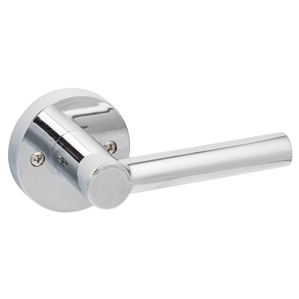 Sure-Loc Ridgecrest Modern Marin Single Dummy Door Lever with Round Rosette in Polished Chrome