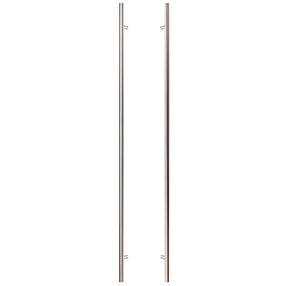 Sure-Loc 72" Centers Back to Back Round Long Door Pull in Satin Stainless