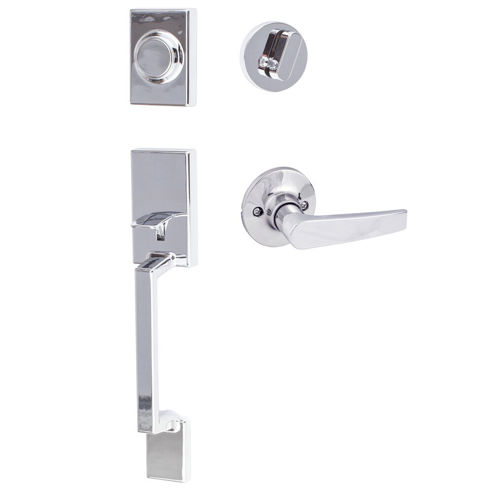 Sure-Loc Stockholm Dummy Handleset with Cedar Lever in Polished Chrome