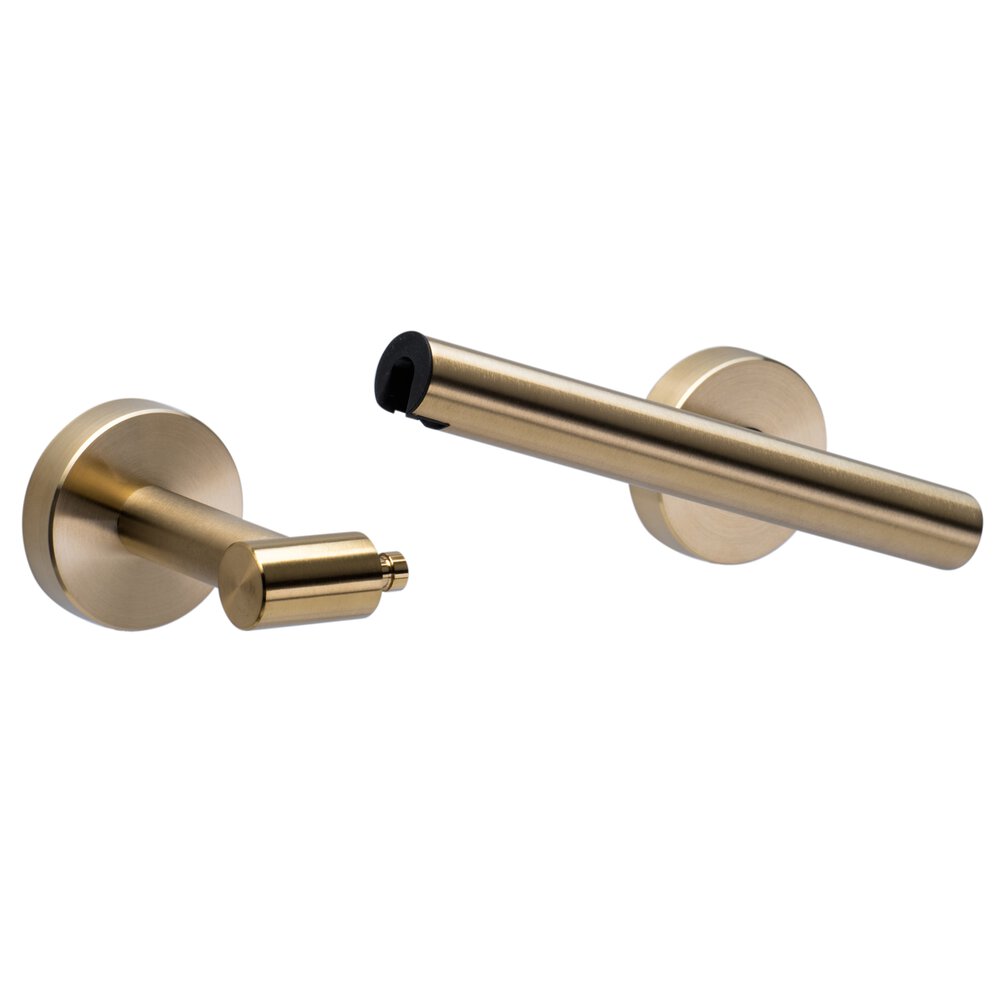 Sure-Loc Two-Post Pivot Toilet Paper Holder in Satin Brass