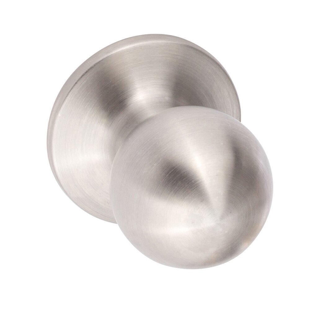 Sure-Loc Tahoe Single Dummy Door Knob with Round Rosette in Satin Stainless