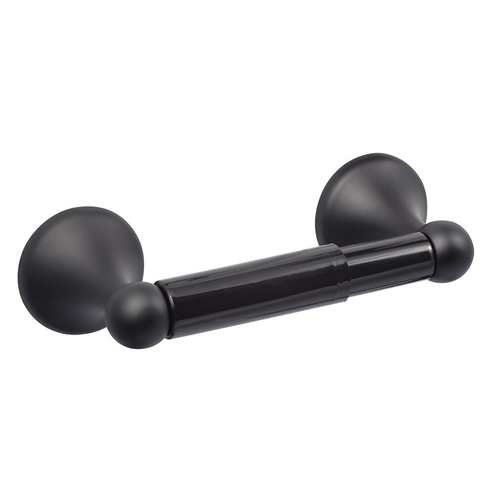 Sure-Loc Two-Post Toilet Paper Holder in Flat Black