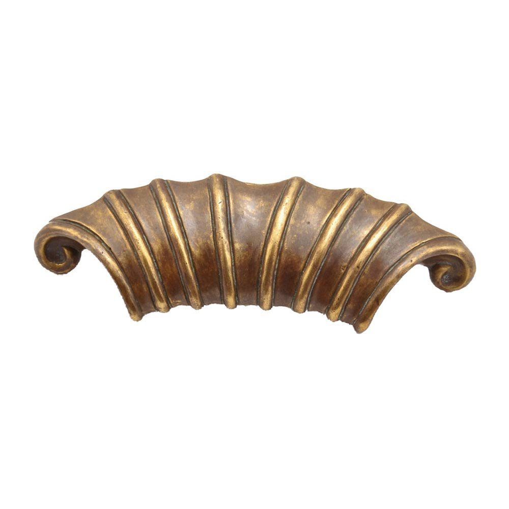 Schaub and Company Solid Brass Cup Pull in Monticello Brass