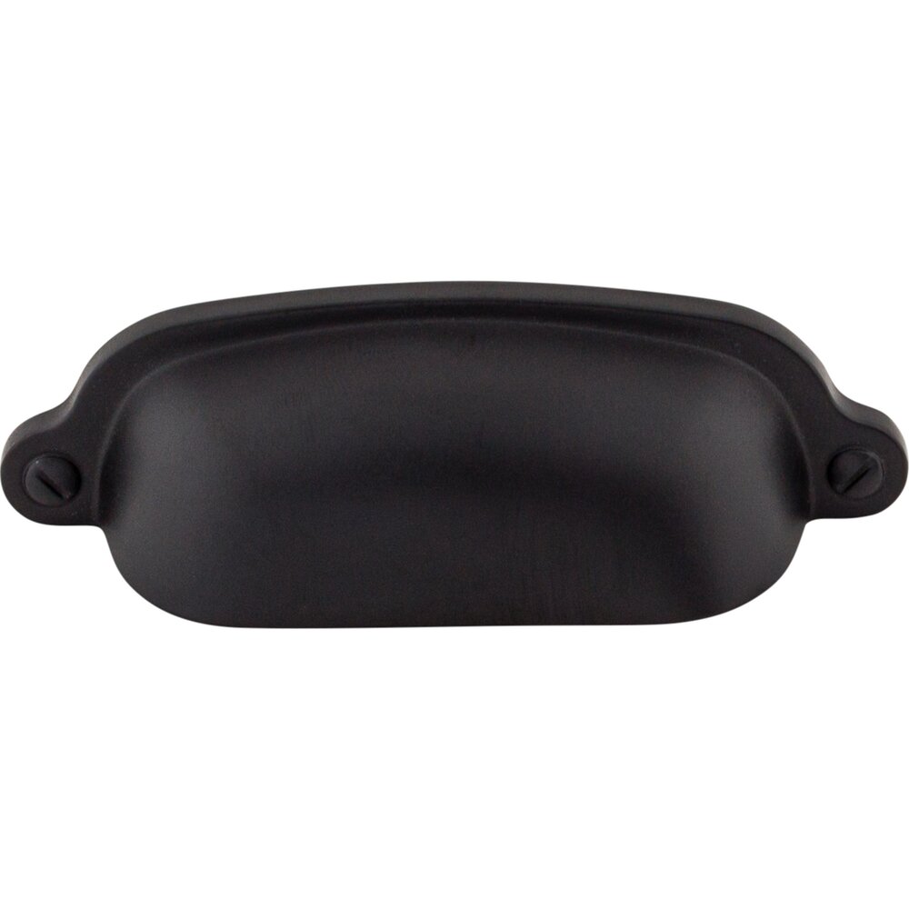 Top Knobs Charlotte 2 9/16" Centers Cup Pull in Flat Black