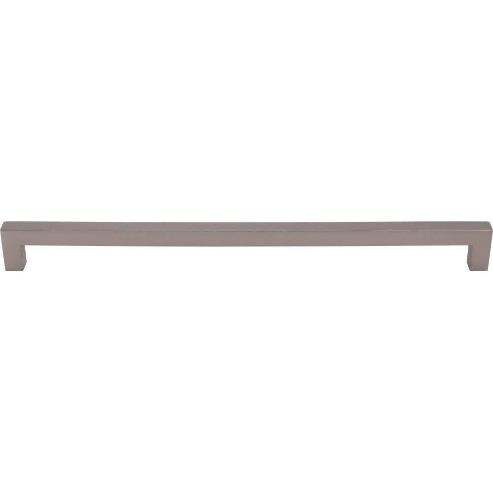 Top Knobs Square Bar 12" Centers Bar Pull in Ash Gray