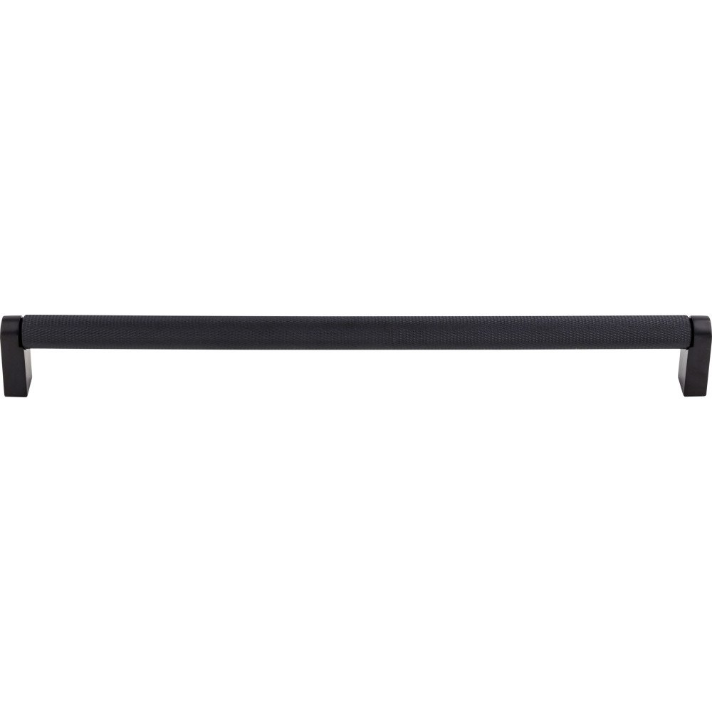 Top Knobs Amwell 18" Centers Appliance Pull in Flat Black