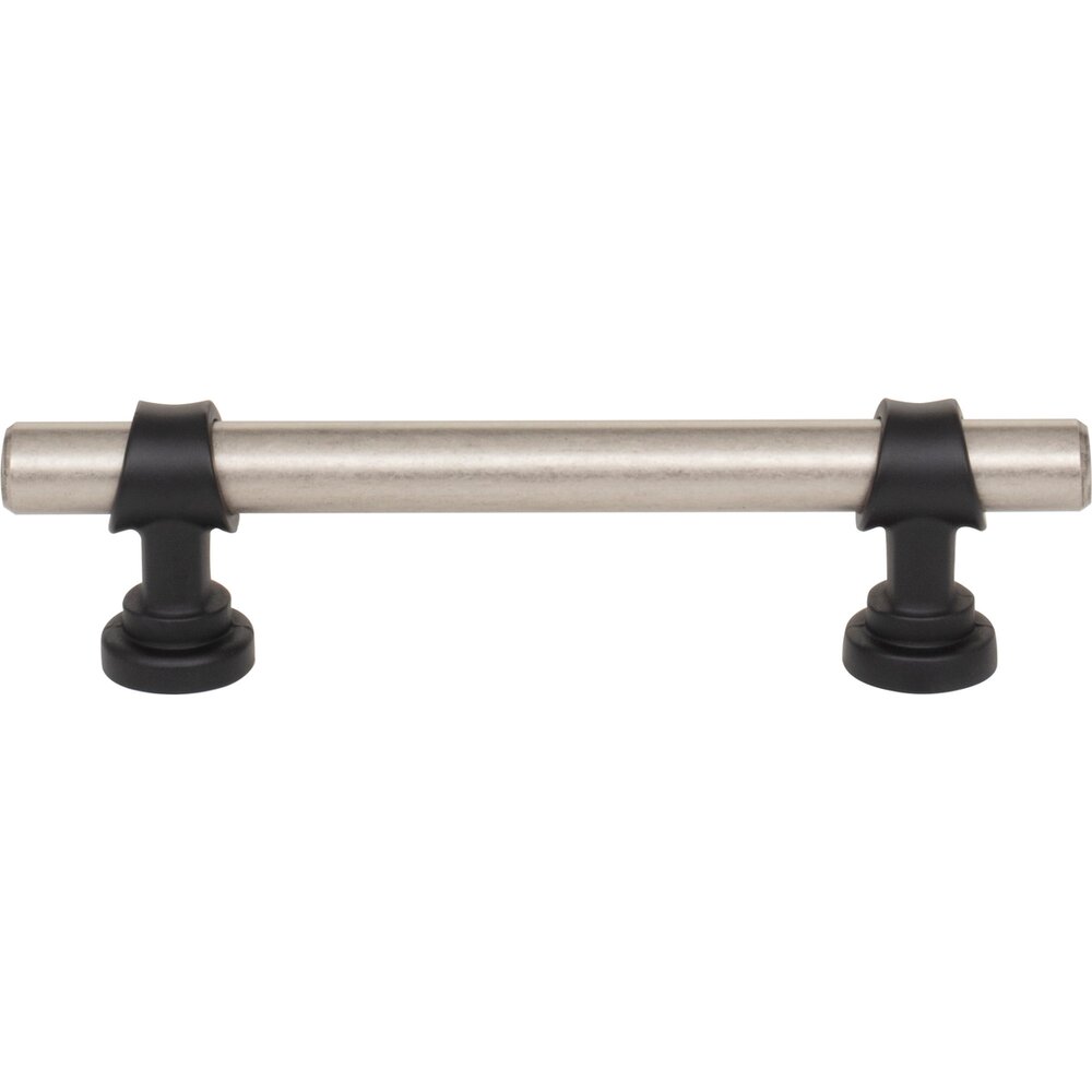Top Knobs Bit 3 3/4" Centers Bar Pull in Pewter Antique and Flat Black