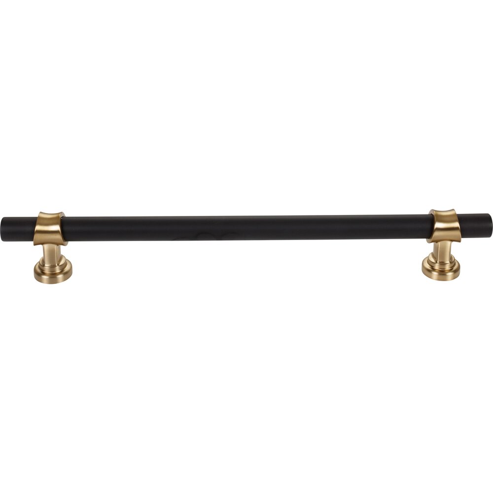 Top Knobs Bit 12" Centers Appliance Pull in Flat Black and Honey Bronze