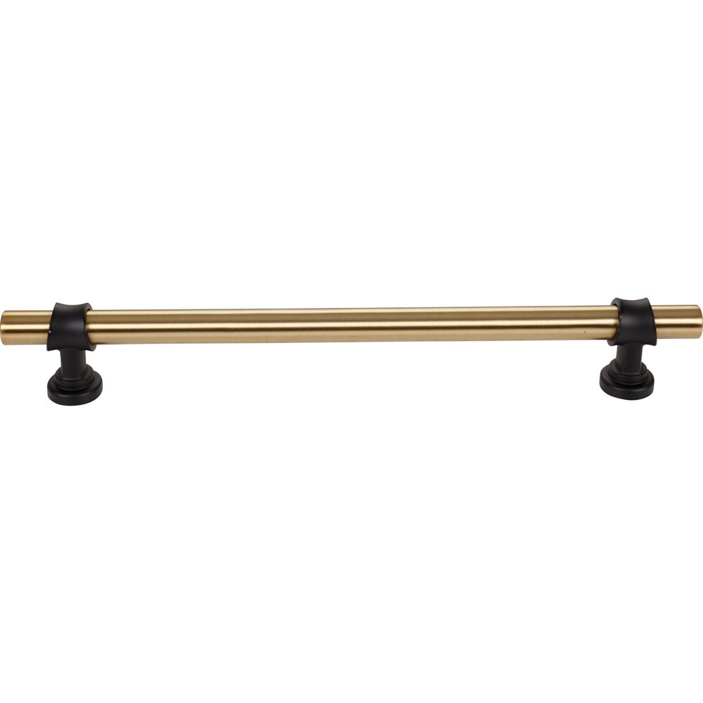 Top Knobs Bit 18" Centers Appliance Pull in Honey Bronze and Flat Black