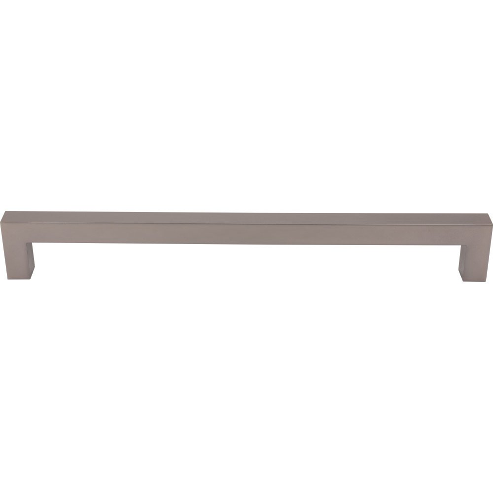 Top Knobs Square Bar 12" Centers Appliance Pull in Ash Gray
