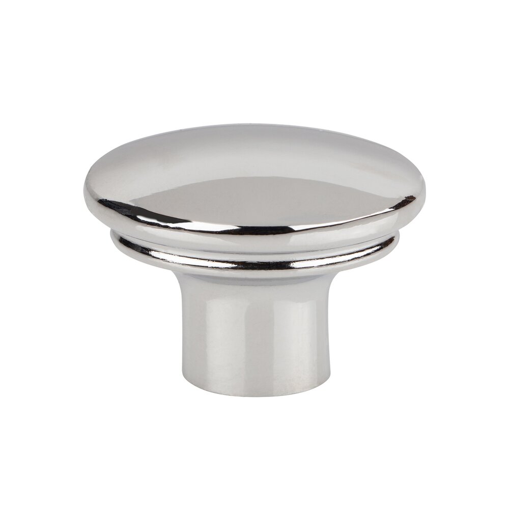 Top Knobs Julian 1 3/8" Long Oval Knob in Polished Chrome