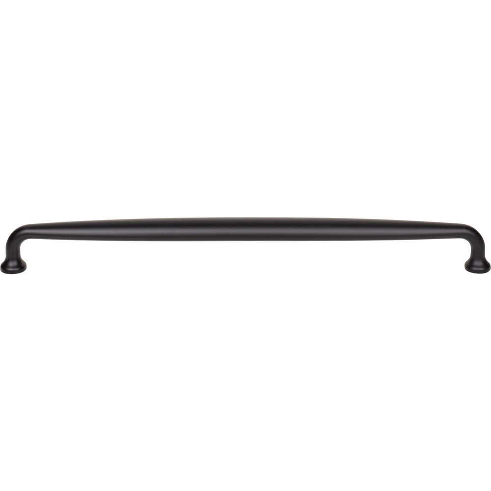 Top Knobs Charlotte 12" Centers Bar Pull in Flat Black