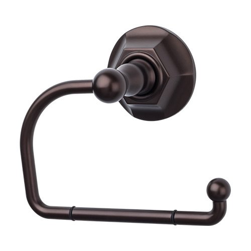 Top Knobs Edwardian Bath Tissue Hook Hex Backplate in Oil Rubbed Bronze