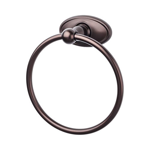 Top Knobs Edwardian Bath Ring Oval Backplate in Oil Rubbed Bronze